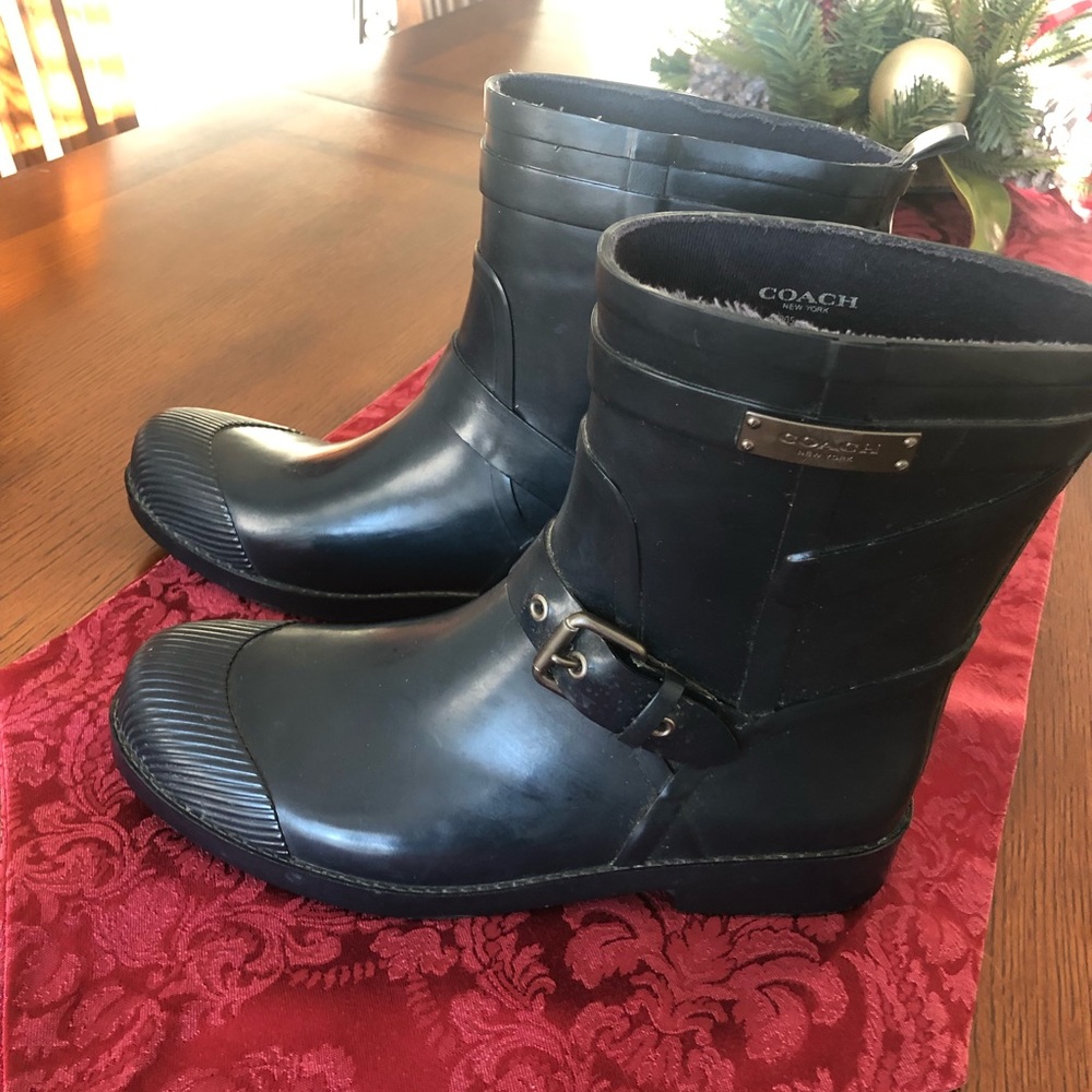 Coach Rain Boots Size W8